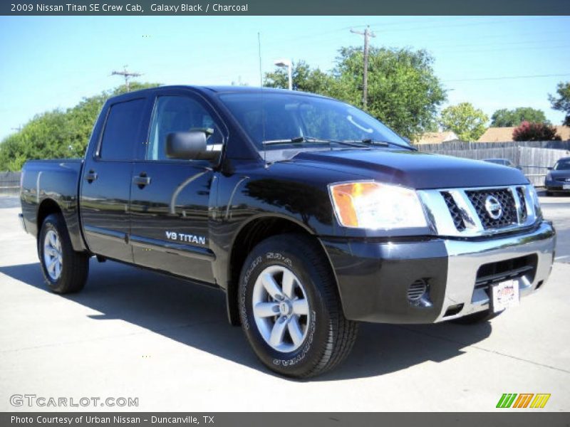 Galaxy Black / Charcoal 2009 Nissan Titan SE Crew Cab