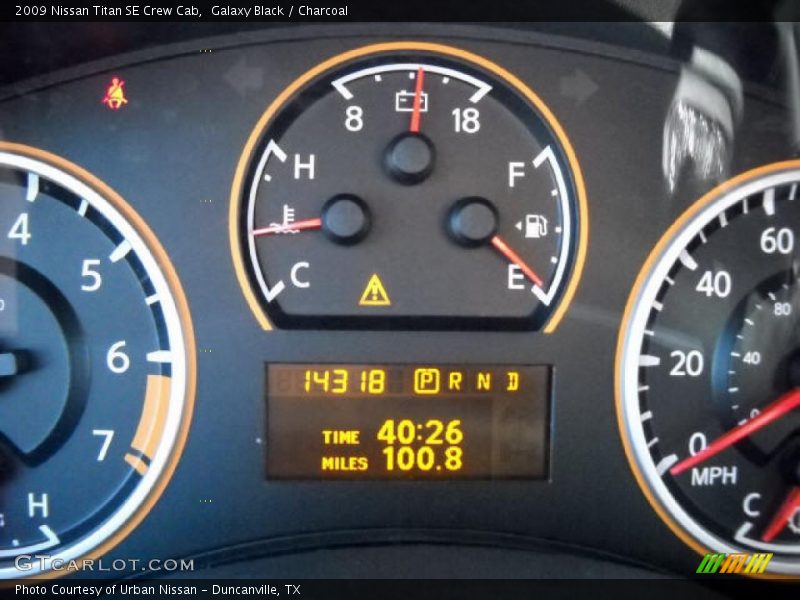 Galaxy Black / Charcoal 2009 Nissan Titan SE Crew Cab