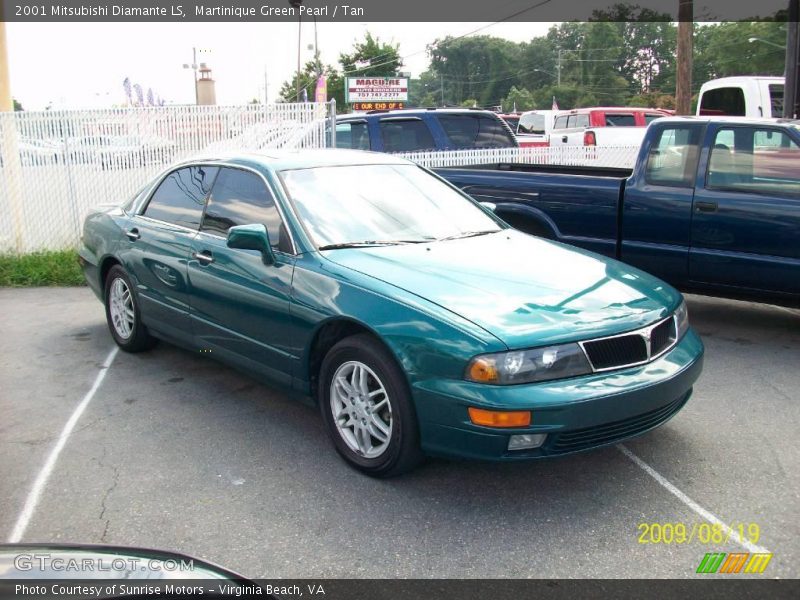 Martinique Green Pearl / Tan 2001 Mitsubishi Diamante LS