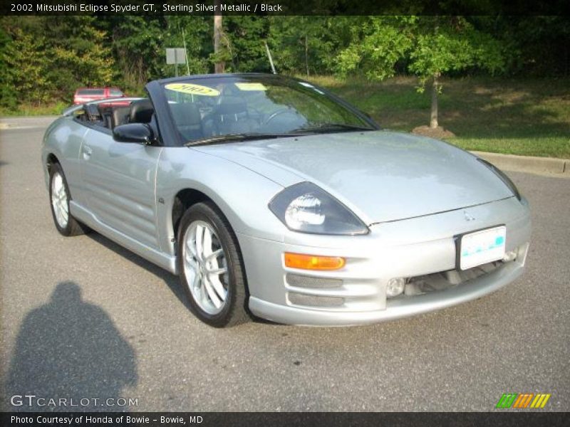 Sterling Silver Metallic / Black 2002 Mitsubishi Eclipse Spyder GT