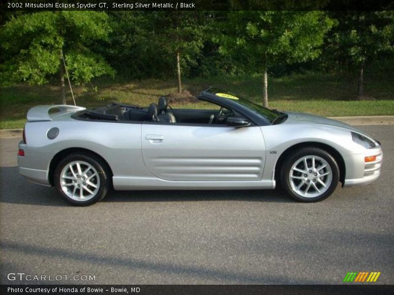 Sterling Silver Metallic / Black 2002 Mitsubishi Eclipse Spyder GT
