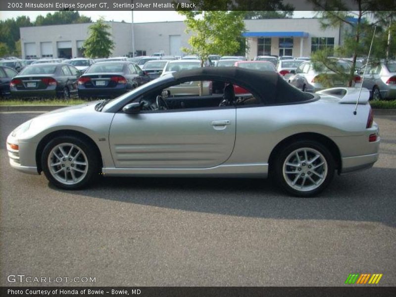 Sterling Silver Metallic / Black 2002 Mitsubishi Eclipse Spyder GT