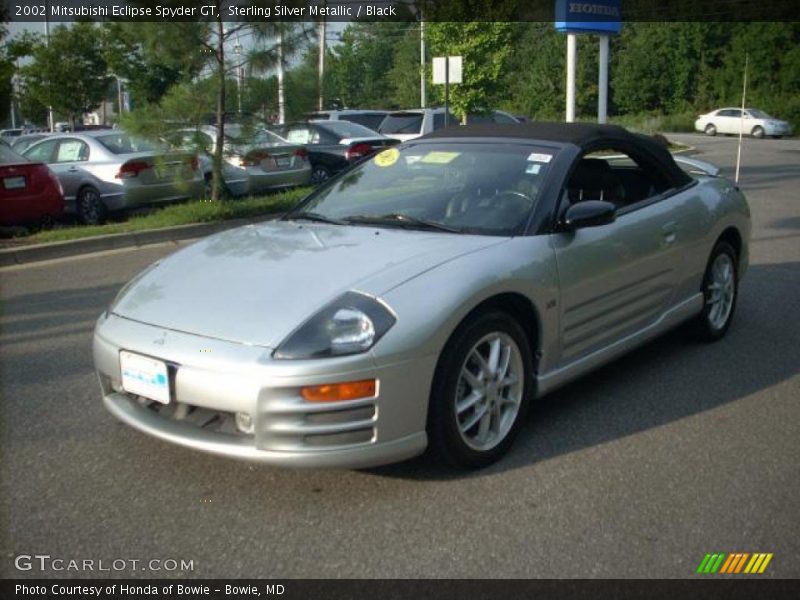 Sterling Silver Metallic / Black 2002 Mitsubishi Eclipse Spyder GT
