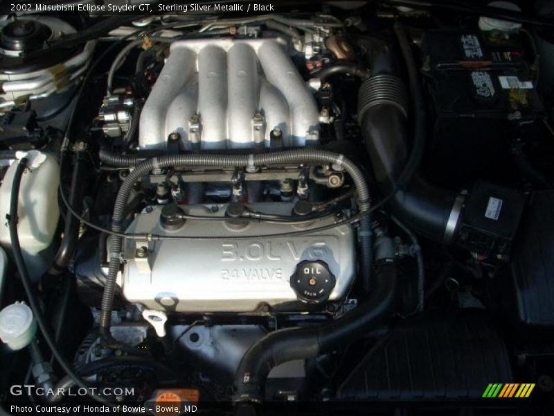 Sterling Silver Metallic / Black 2002 Mitsubishi Eclipse Spyder GT