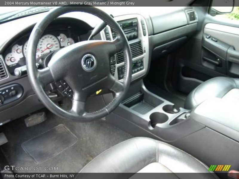 Mineral Gray Metallic / Midnight Grey 2004 Mercury Mountaineer V8 AWD