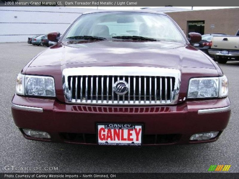 Dark Toreador Red Metallic / Light Camel 2008 Mercury Grand Marquis GS