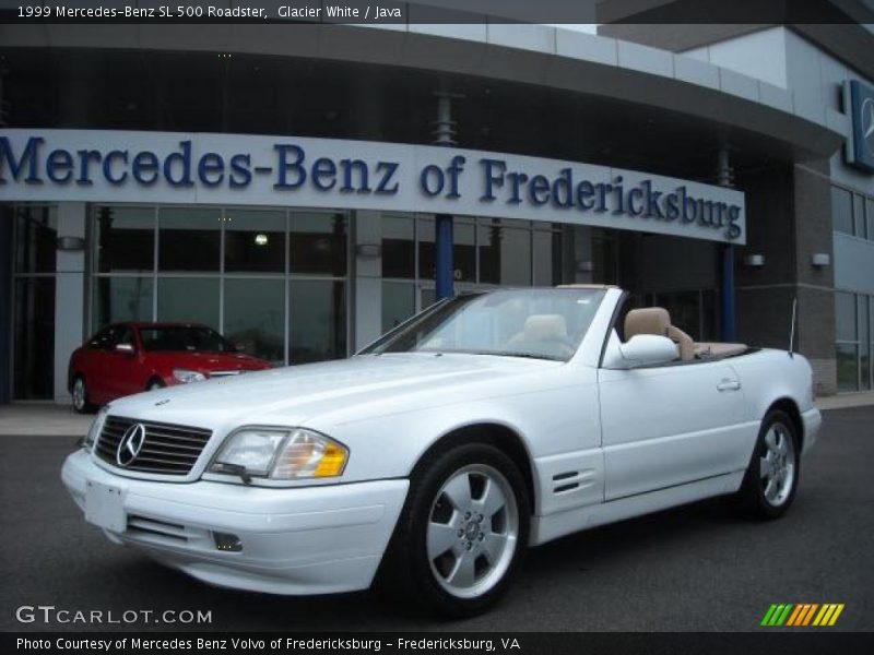 Glacier White / Java 1999 Mercedes-Benz SL 500 Roadster