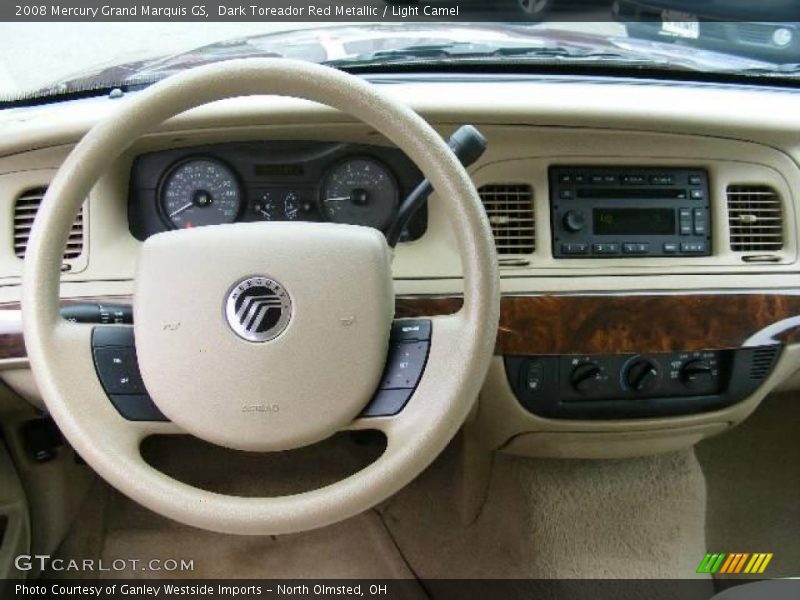 Dark Toreador Red Metallic / Light Camel 2008 Mercury Grand Marquis GS