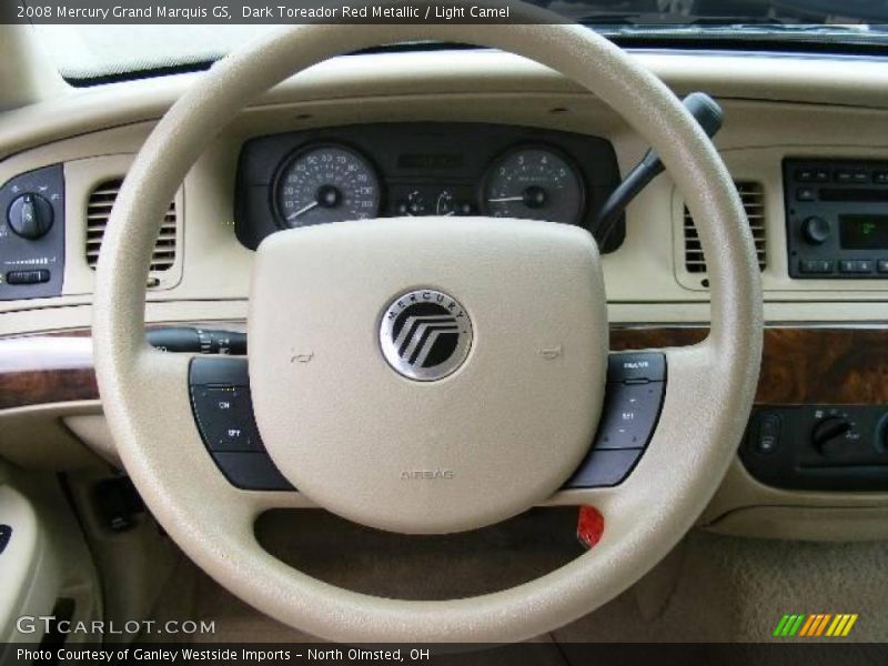 Dark Toreador Red Metallic / Light Camel 2008 Mercury Grand Marquis GS