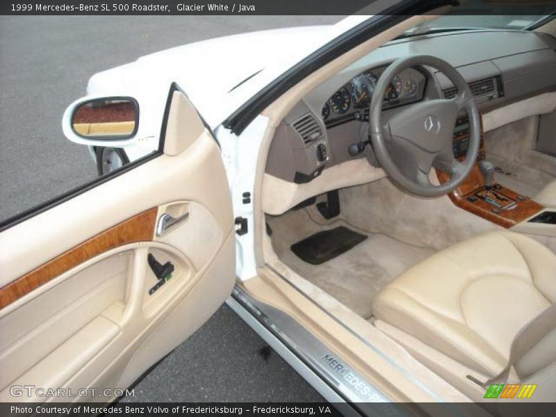 Glacier White / Java 1999 Mercedes-Benz SL 500 Roadster