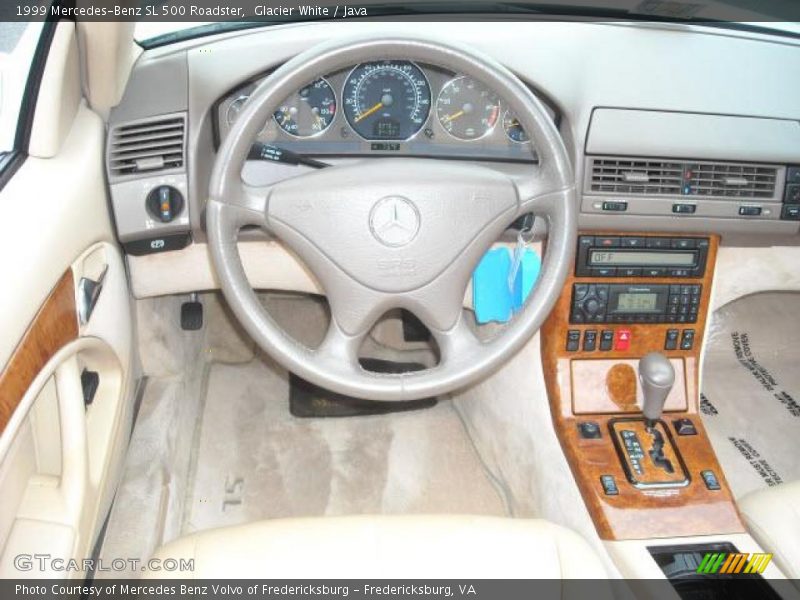 Glacier White / Java 1999 Mercedes-Benz SL 500 Roadster