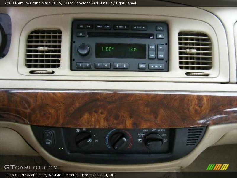 Dark Toreador Red Metallic / Light Camel 2008 Mercury Grand Marquis GS