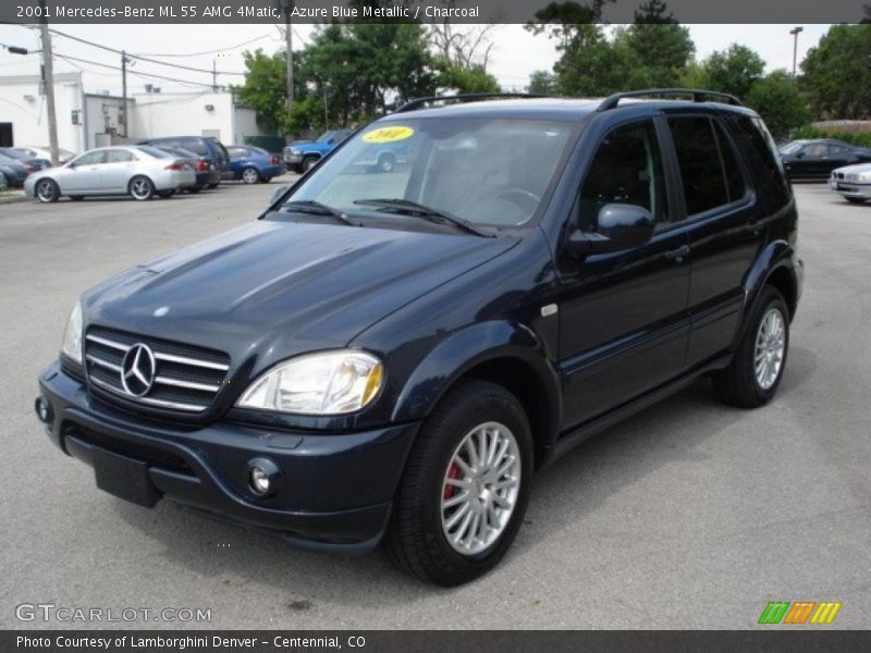 Azure Blue Metallic / Charcoal 2001 Mercedes-Benz ML 55 AMG 4Matic