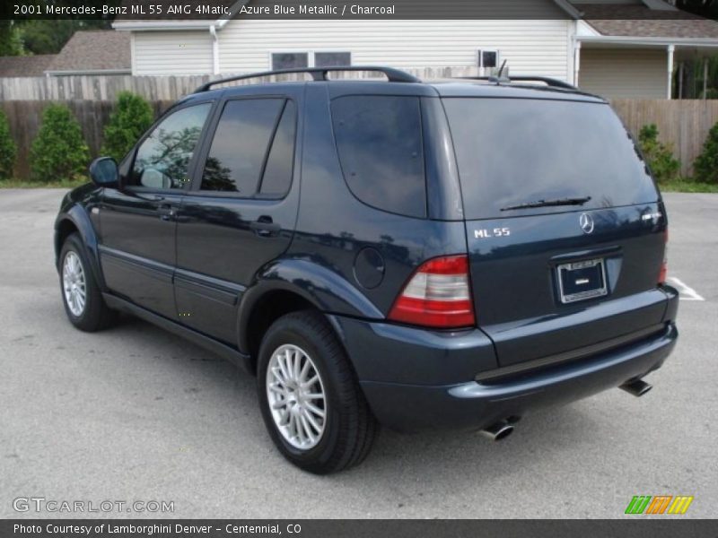 Azure Blue Metallic / Charcoal 2001 Mercedes-Benz ML 55 AMG 4Matic