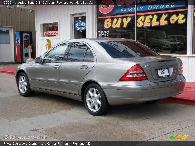 Pewter Silver Metallic / Ash 2003 Mercedes-Benz C 240 Sedan