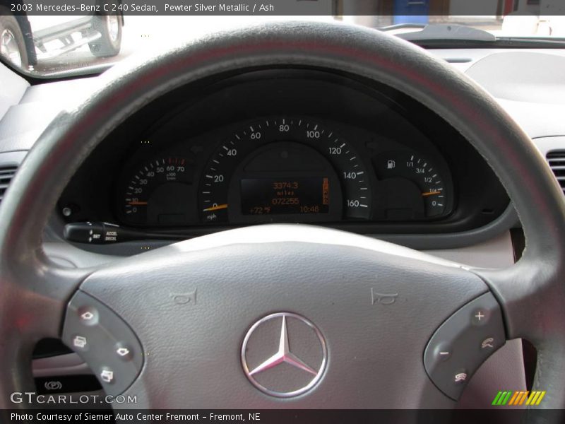 Pewter Silver Metallic / Ash 2003 Mercedes-Benz C 240 Sedan