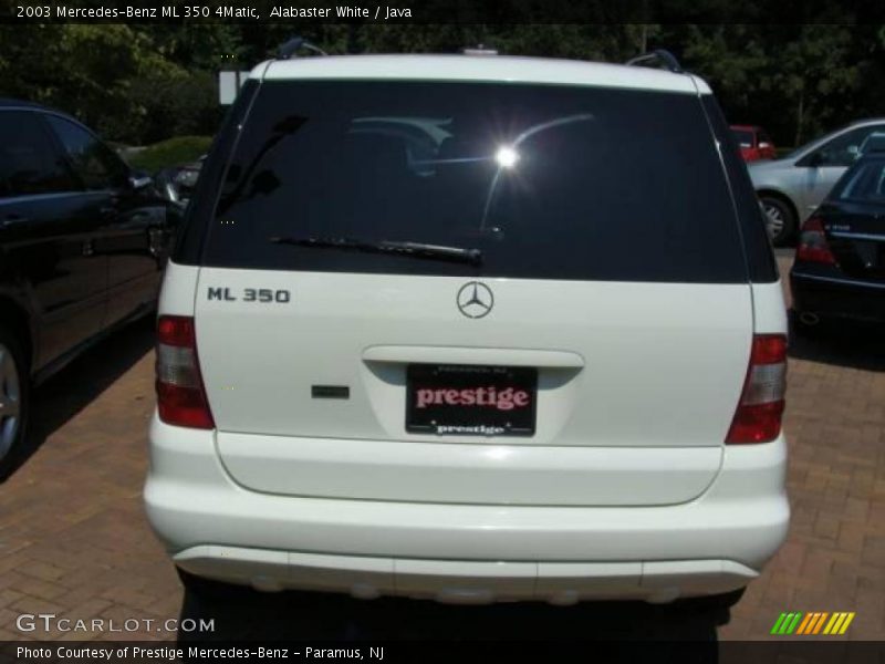 Alabaster White / Java 2003 Mercedes-Benz ML 350 4Matic