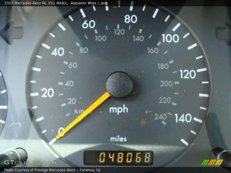 Alabaster White / Java 2003 Mercedes-Benz ML 350 4Matic