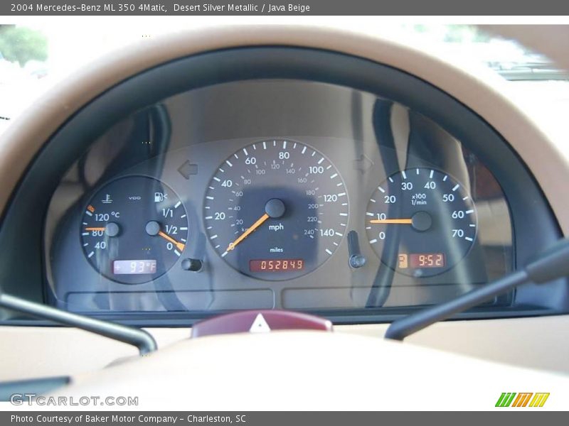 Desert Silver Metallic / Java Beige 2004 Mercedes-Benz ML 350 4Matic
