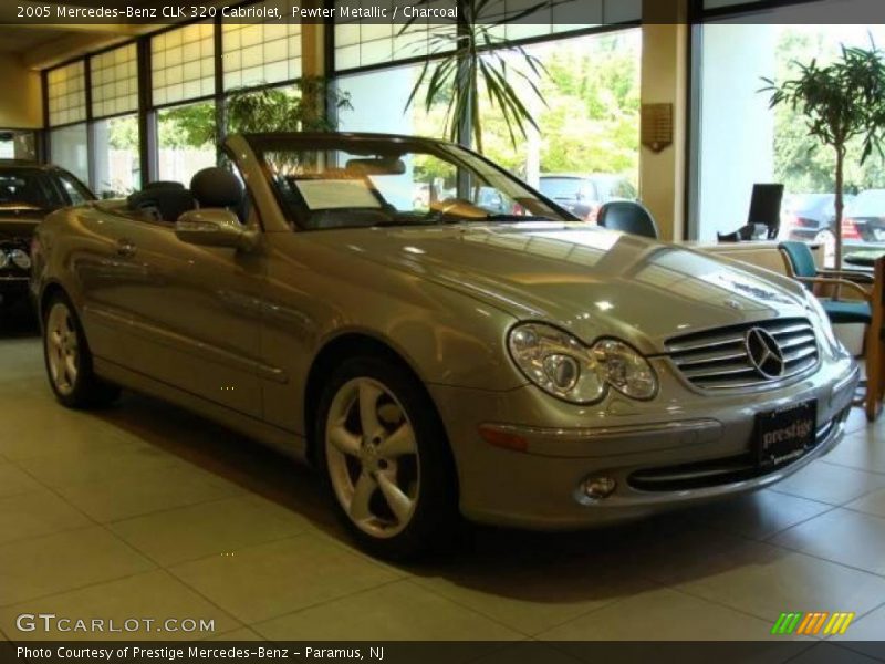 Pewter Metallic / Charcoal 2005 Mercedes-Benz CLK 320 Cabriolet