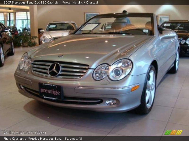 Pewter Metallic / Charcoal 2005 Mercedes-Benz CLK 320 Cabriolet