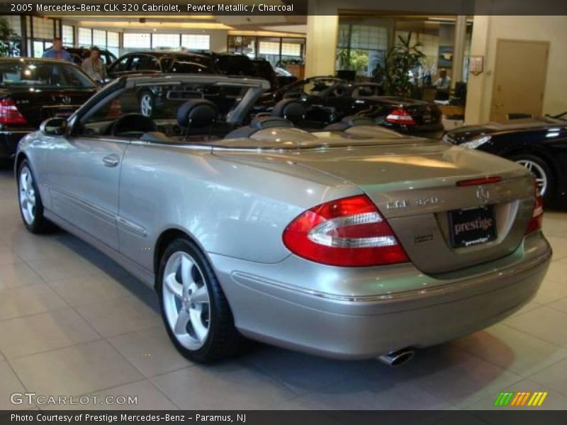 Pewter Metallic / Charcoal 2005 Mercedes-Benz CLK 320 Cabriolet