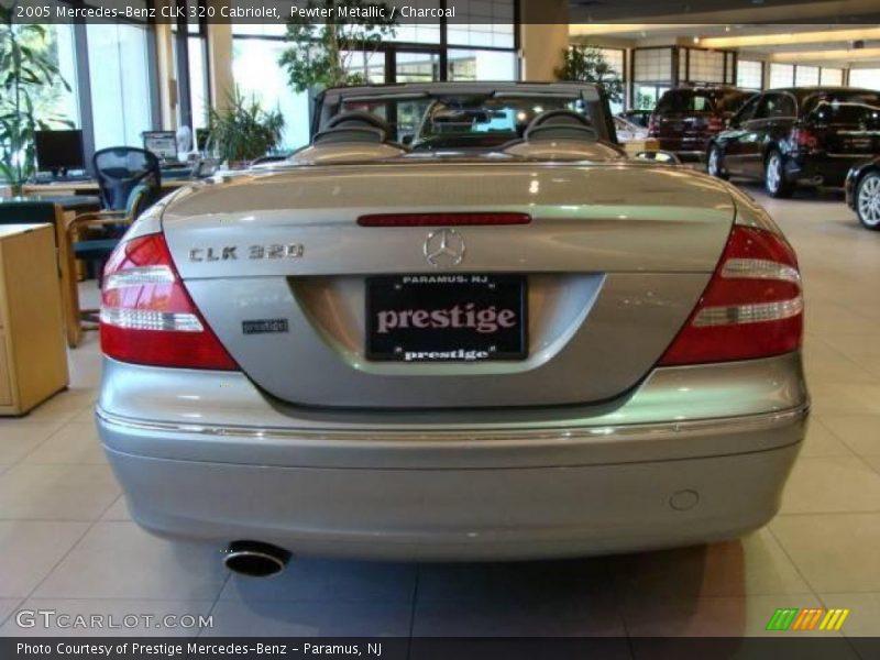 Pewter Metallic / Charcoal 2005 Mercedes-Benz CLK 320 Cabriolet