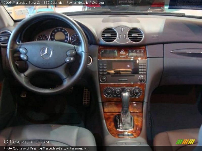 Pewter Metallic / Charcoal 2005 Mercedes-Benz CLK 320 Cabriolet