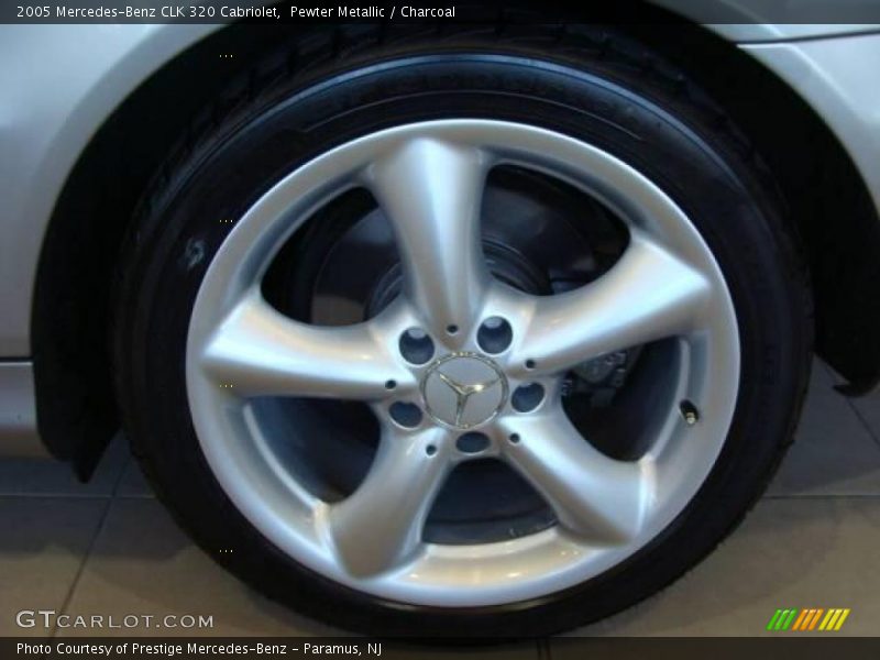 Pewter Metallic / Charcoal 2005 Mercedes-Benz CLK 320 Cabriolet