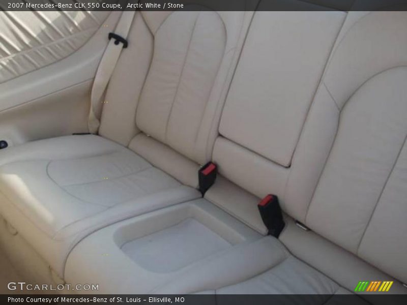 Arctic White / Stone 2007 Mercedes-Benz CLK 550 Coupe