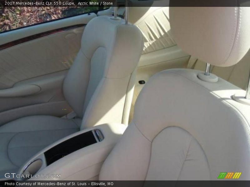 Arctic White / Stone 2007 Mercedes-Benz CLK 550 Coupe