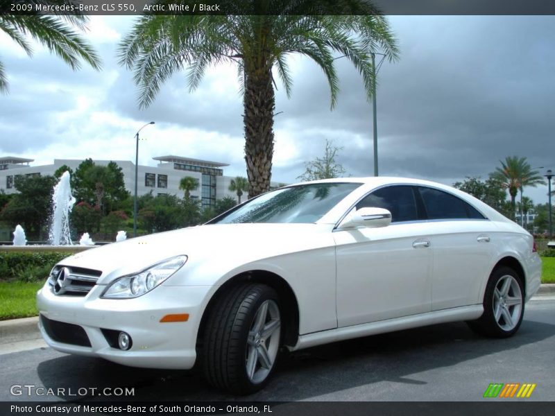 Arctic White / Black 2009 Mercedes-Benz CLS 550