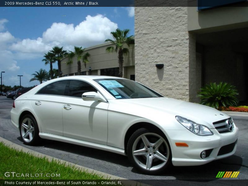 Arctic White / Black 2009 Mercedes-Benz CLS 550