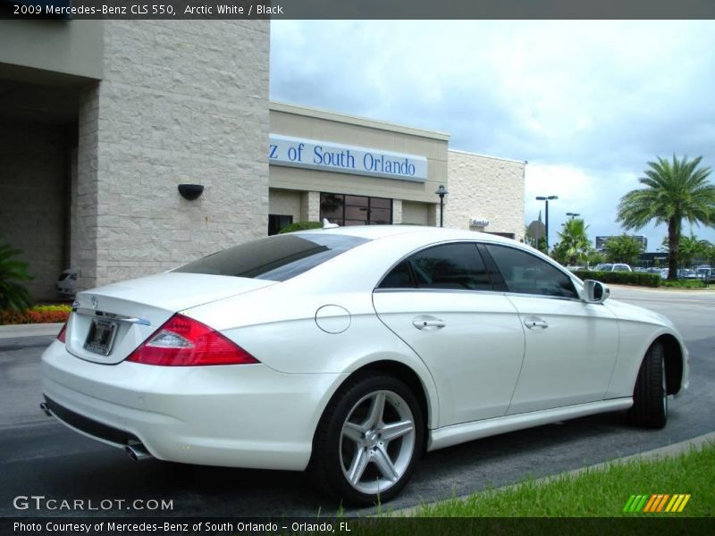 Arctic White / Black 2009 Mercedes-Benz CLS 550