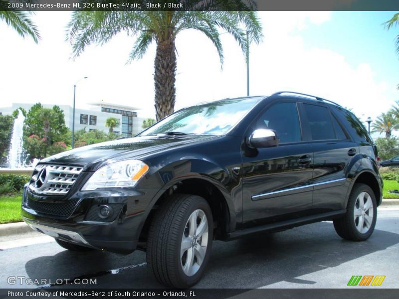 Black / Black 2009 Mercedes-Benz ML 320 BlueTec 4Matic
