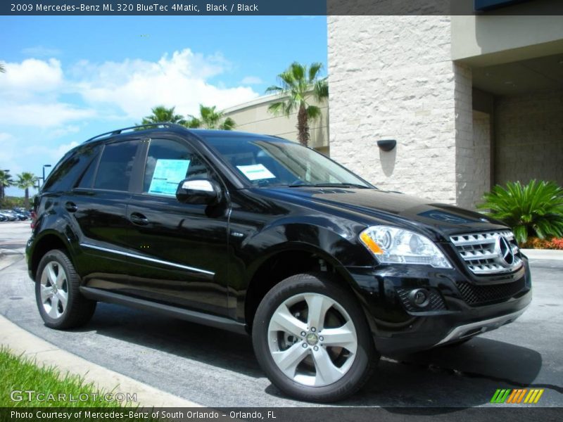 Black / Black 2009 Mercedes-Benz ML 320 BlueTec 4Matic