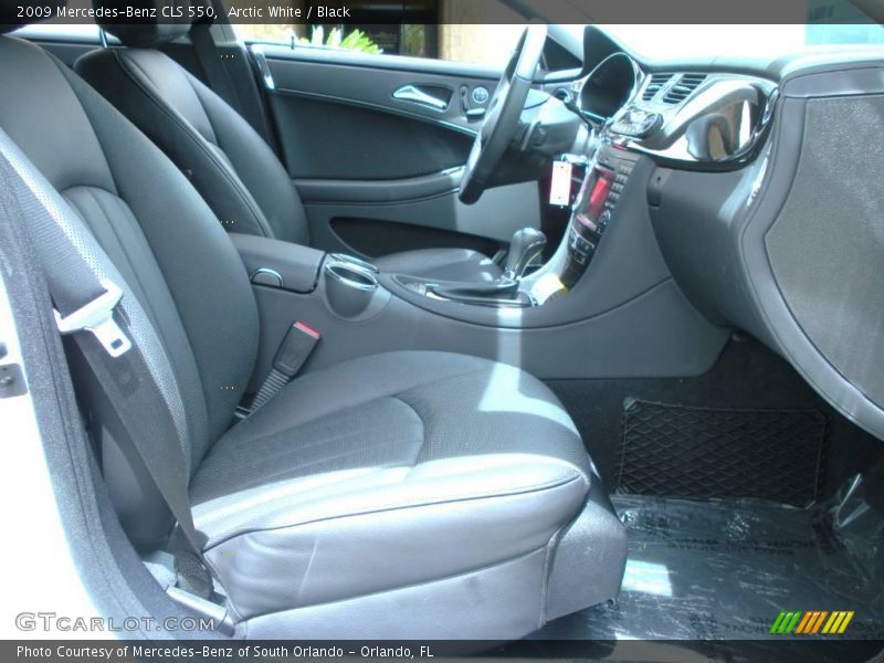 Arctic White / Black 2009 Mercedes-Benz CLS 550