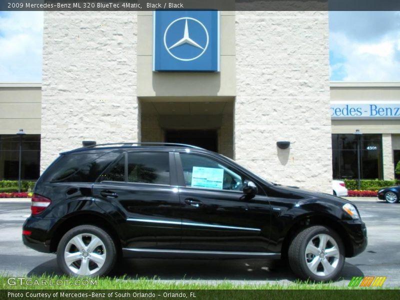 Black / Black 2009 Mercedes-Benz ML 320 BlueTec 4Matic