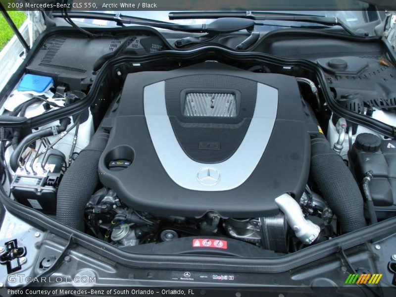 Arctic White / Black 2009 Mercedes-Benz CLS 550