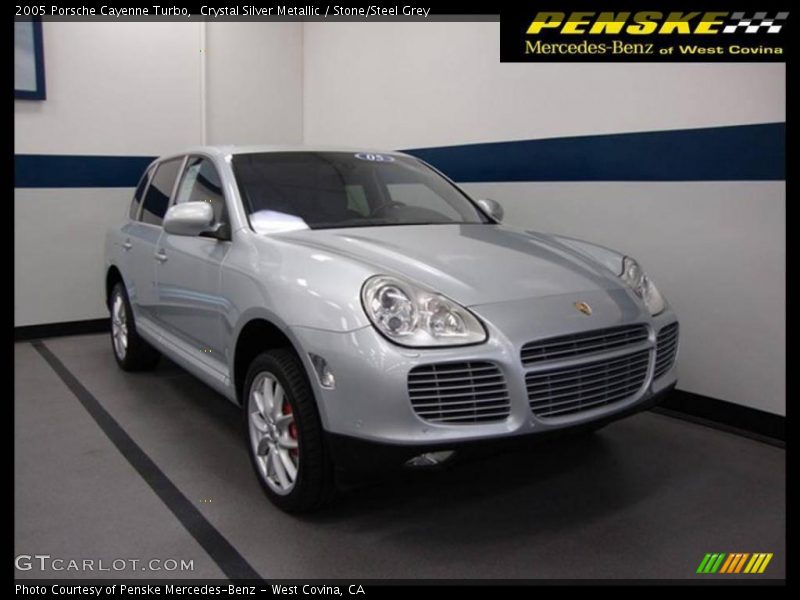 Crystal Silver Metallic / Stone/Steel Grey 2005 Porsche Cayenne Turbo