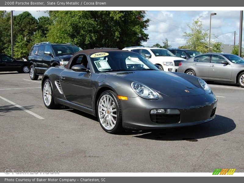 Slate Grey Metallic / Cocoa Brown 2008 Porsche Boxster