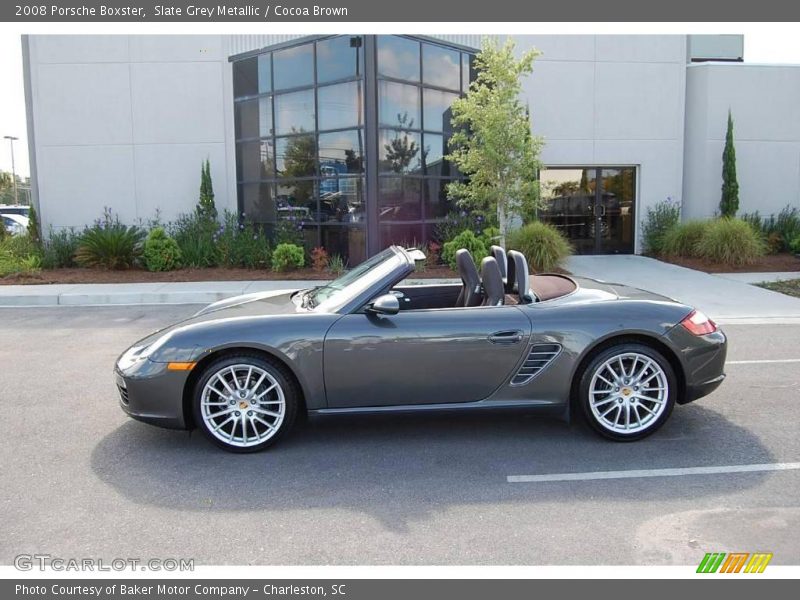 Slate Grey Metallic / Cocoa Brown 2008 Porsche Boxster