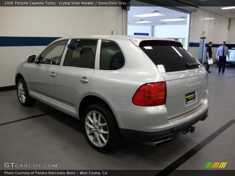 Crystal Silver Metallic / Stone/Steel Grey 2005 Porsche Cayenne Turbo