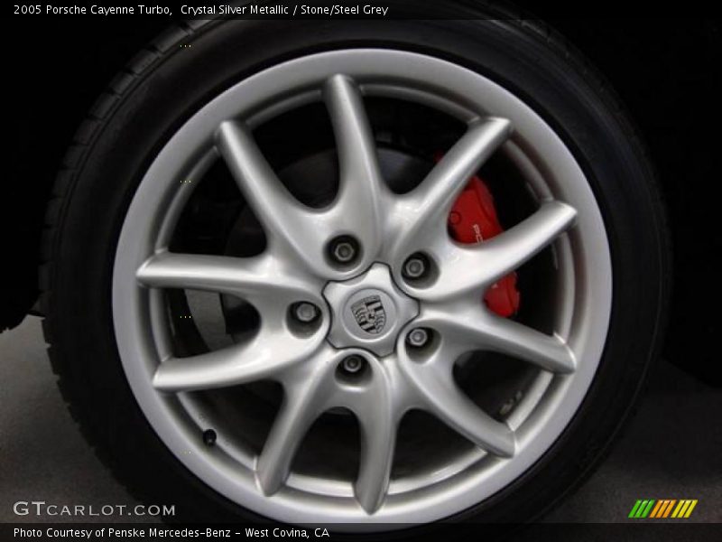Crystal Silver Metallic / Stone/Steel Grey 2005 Porsche Cayenne Turbo