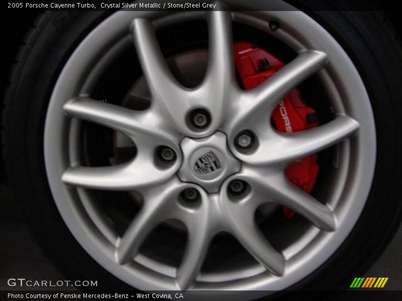 Crystal Silver Metallic / Stone/Steel Grey 2005 Porsche Cayenne Turbo