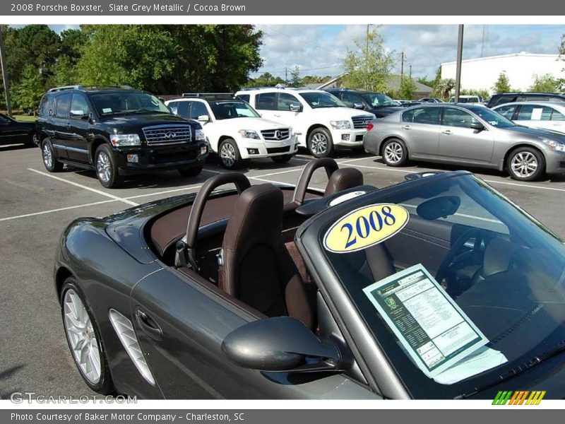 Slate Grey Metallic / Cocoa Brown 2008 Porsche Boxster
