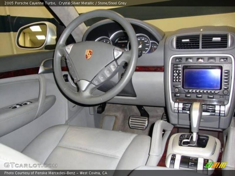 Crystal Silver Metallic / Stone/Steel Grey 2005 Porsche Cayenne Turbo
