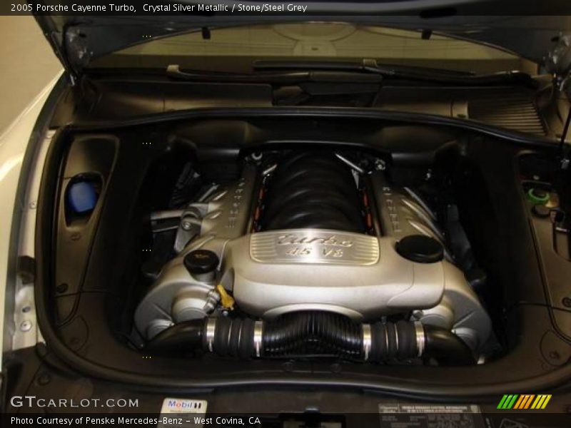 Crystal Silver Metallic / Stone/Steel Grey 2005 Porsche Cayenne Turbo