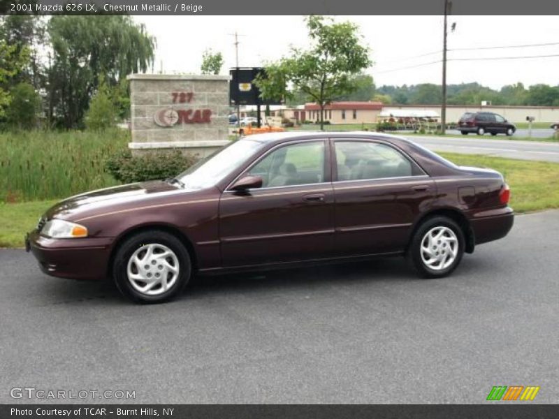 Chestnut Metallic / Beige 2001 Mazda 626 LX