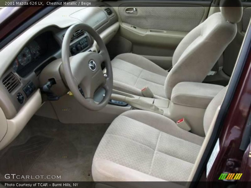 Chestnut Metallic / Beige 2001 Mazda 626 LX